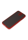BFS  Samsung Galaxy J7 Pro / J730 Kılıf Montreal Silikon Kapak - Kırmızı