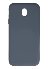 BFS  Samsung Galaxy J7 Pro / J730 Kılıf Nano içi Kadife Silikon - Gri