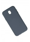 BFS  Samsung Galaxy J7 Pro / J730 Kılıf Nano içi Kadife Silikon - Gri