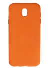 BFS  Samsung Galaxy J7 Pro / J730 Kılıf Nano içi Kadife Silikon - Turuncu