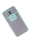 BFS  Samsung Galaxy J7 Pro / J730 Kılıf Palm Buzlu Kamera Sürgülü Silikon - Turkuaz