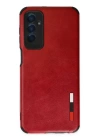 BFS  Samsung Galaxy M13 Kılıf Loop Deri Silikon - Kırmızı