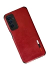 BFS  Samsung Galaxy M13 Kılıf Loop Deri Silikon - Kırmızı