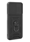 BFS  Samsung Galaxy M13 Kılıf Pars Lens Yüzüklü Silikon - Siyah