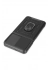 BFS  Samsung Galaxy M13 Kılıf Pars Lens Yüzüklü Silikon - Siyah