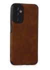 BFS  Samsung Galaxy M14 5G Kılıf Loop Deri Silikon - Kahverengi