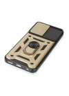 BFS  Samsung Galaxy M14 5G Kılıf Pars Lens Yüzüklü Silikon - Gold