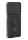BFS  Samsung Galaxy M14 5G Kılıf Pars Lens Yüzüklü Silikon - Siyah