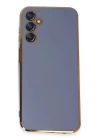 BFS  Samsung Galaxy M14 5G Kılıf Volet Silikon - Mavi