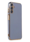 BFS  Samsung Galaxy M14 5G Kılıf Volet Silikon - Mavi