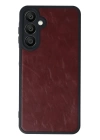 BFS  Samsung Galaxy M15 Kılıf Aras Deri Kapak - Bordo