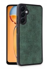 BFS  Samsung Galaxy M15 Kılıf Aras Deri Kapak - Koyu Yeşil