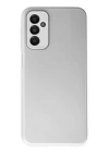 BFS  Samsung Galaxy M23 Kılıf Glass Kapak - Beyaz