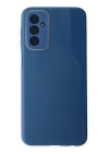 BFS  Samsung Galaxy M23 Kılıf Glass Kapak - Mavi