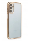 BFS  Samsung Galaxy M23 Kılıf  Lensli Silikon - Gold