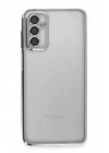BFS Samsung Galaxy M23 Kılıf Lensli Silikon - Gümüş