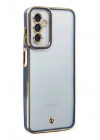 BFS Samsung Galaxy M23 Kılıf Liva Lens Silikon - Mavi