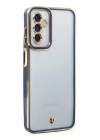 BFS  Samsung Galaxy M23 Kılıf Liva Lens Silikon - Mavi