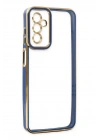 BFS Samsung Galaxy M23 Kılıf Liva Lens Silikon - Mavi