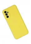 BFS Samsung Galaxy M23 Kılıf Nano içi Kadife Silikon - Sarı