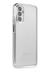 BFS  Samsung Galaxy M23 Kılıf Razer Lensli Silikon - Gümüş