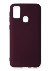 BFS  Samsung Galaxy M30S Kılıf First Silikon - Mürdüm
