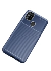BFS  Samsung Galaxy M31 Kılıf Auto Focus Karbon Kapak - Lacivert