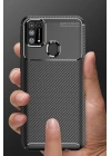 BFS  Samsung Galaxy M31 Kılıf Auto Focus Karbon Kapak - Lacivert