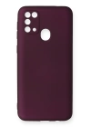 BFS  Samsung Galaxy M31 Kılıf First Silikon - Mürdüm