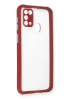 BFS  Samsung Galaxy M31 Kılıf Miami Şeffaf Silikon - Fuşya