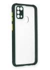 BFS  Samsung Galaxy M31 Kılıf Miami Şeffaf Silikon - Koyu Yeşil
