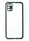 BFS  Samsung Galaxy M31 Kılıf Miami Şeffaf Silikon - Koyu Yeşil