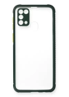 BFS  Samsung Galaxy M31 Kılıf Miami Şeffaf Silikon - Koyu Yeşil