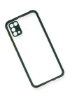 BFS  Samsung Galaxy M31 Kılıf Miami Şeffaf Silikon - Koyu Yeşil