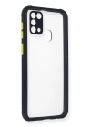BFS  Samsung Galaxy M31 Kılıf Miami Şeffaf Silikon - Lacivert