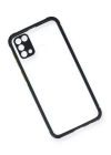 BFS  Samsung Galaxy M31 Kılıf Miami Şeffaf Silikon - Lacivert