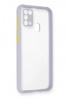 BFS Samsung Galaxy M31 Kılıf Miami Şeffaf Silikon - Lila
