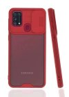 BFS  Samsung Galaxy M31 Kılıf Platin Kamera Koruma Silikon - Kırmızı