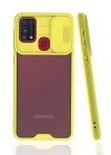BFS  Samsung Galaxy M31 Kılıf Platin Kamera Koruma Silikon - Sarı