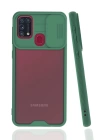 BFS  Samsung Galaxy M31 Kılıf Platin Kamera Koruma Silikon - Yeşil