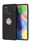 BFS  Samsung Galaxy M31 Kılıf Range Yüzüklü Silikon - Siyah-Gold
