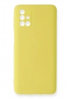 BFS  Samsung Galaxy M31S Kılıf Nano içi Kadife Silikon - Sarı
