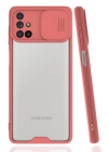 BFS  Samsung Galaxy M31S Kılıf Platin Kamera Koruma Silikon - Pembe