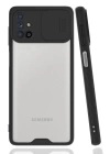 BFS  Samsung Galaxy M31S Kılıf Platin Kamera Koruma Silikon - Siyah