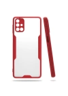 BFS  Samsung Galaxy M31S Kılıf Platin Silikon - Kırmızı