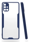 BFS  Samsung Galaxy M31S Kılıf Platin Silikon - Lacivert