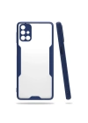 BFS  Samsung Galaxy M31S Kılıf Platin Silikon - Lacivert