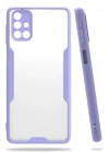 BFS  Samsung Galaxy M31S Kılıf Platin Silikon - Lila