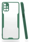 BFS  Samsung Galaxy M31S Kılıf Platin Silikon - Yeşil