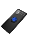 BFS  Samsung Galaxy M31S Kılıf Range Yüzüklü Silikon - Siyah-Mavi